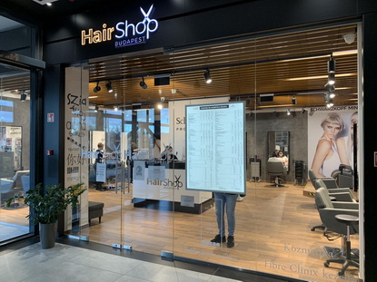 HAIR SHOP 5 budapesti üzlete
